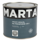 Грунт-эмаль по ржавчине 3в1 Марта серая (RAL 7004) глянцевая 2кг_1