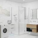 Керамогранит Global Tile Princess 400х800 мм белый волна