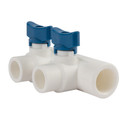 Коллектор 25х20 мм 2 выхода универсальный полипропиленовый RTP_1