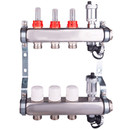 Изображение товара Коллекторная группа Aqualink 1" на 3 выхода с расходомерами