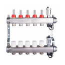 Изображение товара Коллекторная группа Aqualink 1" на 5 выходов с расходомерами