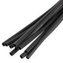 Трубка термоусадочная клеевая 3/1мм 10см черная 10шт КВТ_1