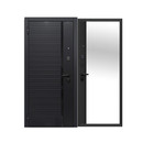 Изображение товара Дверь входная металлическая Ferroni мдф/зеркало черный 860 мм левая