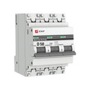 Изображение товара Выключатель автоматический трехполюсный D 50А 4,5кА PROxima EKF