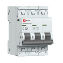 Изображение товара Выключатель автоматический трехполюсный C 32А 6кА PROxima EKF