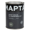 Грунт-эмаль по ржавчине 3в1 Марта графит (RAL 7024) матовая 0,9кг
