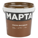 Краска фасадная Марта матовая 1,3кг