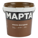 Краска фасадная Марта матовая (база С) 0,9л