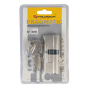 Механизм цилиндровый Palladium 80 ключ-ключ со смещением 35х45 мм матовый никель