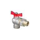 Изображение товара Кран шаровый c накидной гайкой угловой TEBO ВР-НР 1/2" бабочка