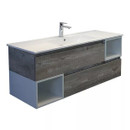 Тумба подвесная Comforty Турин 120М с раковиной 9120E дуб бежевый_1