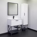 Тумба напольная Comforty Бредфорд 75 с раковиной 75E белый глянец/графит_1