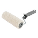 Валик с ручкой 180мм натуральный мех, ядро 42мм, ворс 14мм, неразборный Марта_1