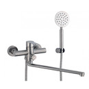 Смеситель для ванны Fmark с лейкой и шлангом сатин FS8224_1