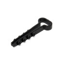 Изображение товара Дюбель-хомут для плоского кабеля полиамид 5-8 мм черный 100 шт Fortisflex
