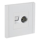 Розетка ТВ+RJ45 5E Forte&Piano белая IP20 IEK_1