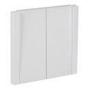 Выключатель двухклавишный Forte&Piano белый IP20 IEK_1