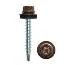 Изображение товара Саморез кровельный 4,8х35мм коричневый шоколад (RAL 8017) 250шт Daxmer