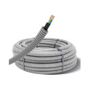 Изображение товара Кабель ВВГпнг LS 3х1,5 в трубе гофрированной серой ПВХ 16мм 50м TDM