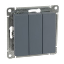 Механизм выключателя трехклавишный AtlasDesign грифель IP20 Systeme Electric