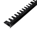 Закладка торцевая для плитки 11 мм 2,7 м черный алюминий Русский Профиль