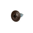 Саморез с прессшайбой шило 4,2х13мм усиленный, коричневый шоколад (RAL 8017) 800шт Daxmer_1