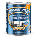 Изображение товара Краска по металлу 3в1 Hammerite серебряная (RAL 9006) глянцевая 0,75л