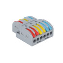 Изображение товара Клемма строительно-монтажная проходная 3/6 до 4 мм² с рычажком 2 шт MaxConnect