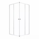Душевой уголок Domani-spa Cube 90х90см стекло прозрачное 4мм профиль белый_1