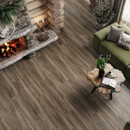 Керамогранит Exotic Wood Marron 200х900х7 мм коричневый sugar-эффект Delacora