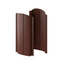 Изображение товара Металлоштакетник Ellipse-O 19х126х0,45 мм двусторонний шоколад 2 м