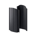 Изображение товара Металлоштакетник Ellipse-O 19х126х0,45 мм двухсторонний графит 1,8 м