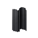 Изображение товара Металлоштакетник Lane-О 16,5х99х0,45 мм двухсторонний графит 1,5 м