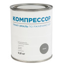 Грунт-эмаль по ржавчине 3в1 Компрессор серая глянцевая 0,8кг_1