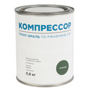 Грунт-эмаль по ржавчине 3в1 Компрессор зеленая глянцевая 0,8кг_1