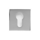 Накладка декоративная квадратная под цилиндровый механизм хром Аллюр