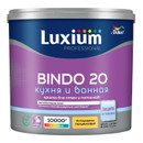 Изображение товара Краска интерьерная для влажных помещений Bindo 20 полуматовая 2,5л Luxium