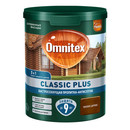 Декоративно-защитное средство для дерева 3в1 Omnitex Classic Plus тиковое дерево полуматовое 0,9л_1