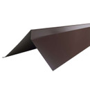 Изображение товара Планка торцевая для гибкой черепицы 72х25х55х15мм (RAL 8017) шоколад матовая 2м