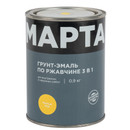 Грунт-эмаль по ржавчине 3в1 Марта желтая (RAL 1018) глянцевая 0,9кг_1