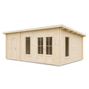 Дом садовый 21м² Комфорт с хозблоком брус 44мм_1