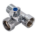 Кран шаровый для сантехприборов ВР-НР-НР 1/2"х3/4"х1/2" с отражателем СТМ_1