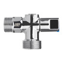 Изображение товара Кран шаровый для сантехприборов угловой НР 1/2"х3/4" (ГОСТ) Masterprof