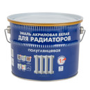 Эмаль акриловая для радиаторов Радуга-178 белая полуглянцевая 3кг