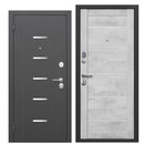 Дверь входная металлическая Ferroni Гарда антик серебро\бетон снежный 860мм левая_1