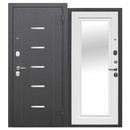 Изображение товара Дверь входная металлическая с зеркалом Ferroni Гарда антик серебро\белый ясень 860мм правая