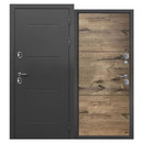 Изображение товара Дверь входная металлическая с терморазрывом Ferroni Isoterma антик серебро\дуб пацифик 960мм правая