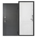 Дверь входная металлическая Ferroni Гарда сатин графит\эмалит белый 960мм левая_1