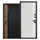 Дверь входная металлическая Ferroni Кантри сатин графит\эмалит белый 960мм правая_1