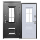 Дверь входная металлическая Ferroni Isoterma букле антрацит\эмалит белый 860мм левая_1